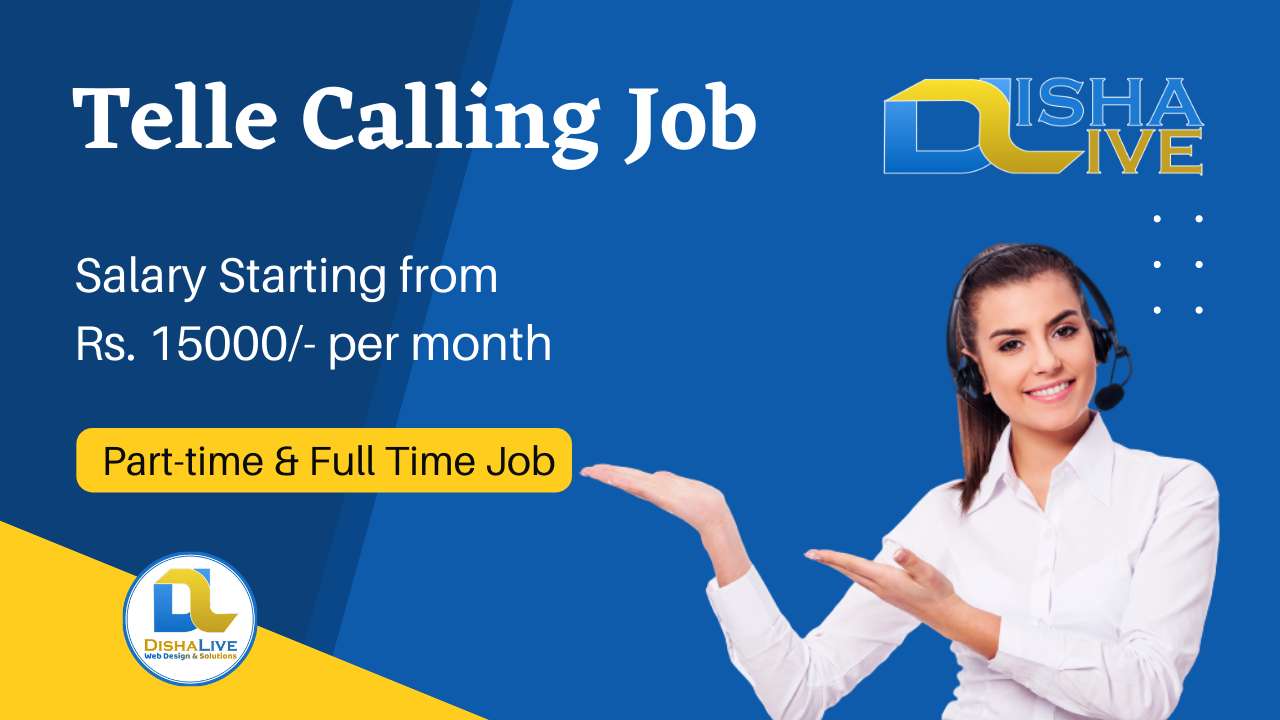 Staff required at DishaLive Web Design and Solutions.